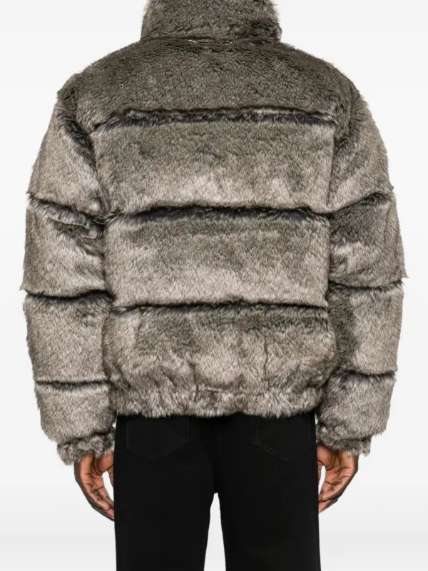 WTAPS エコファー ボンバージャケット | グレー | FARFETCH JP