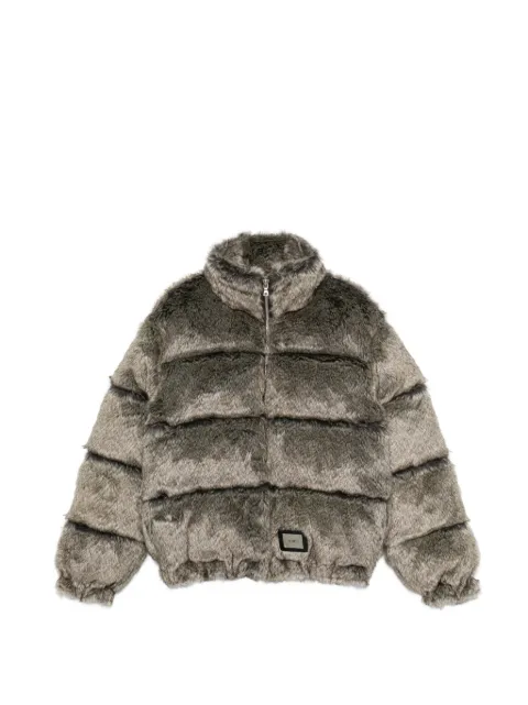 WTAPS faux-fur bomber jacket