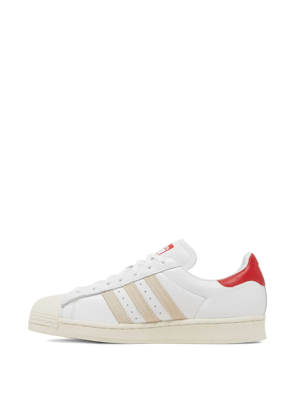 adidas Superstar leather-panelled sneakers White Red