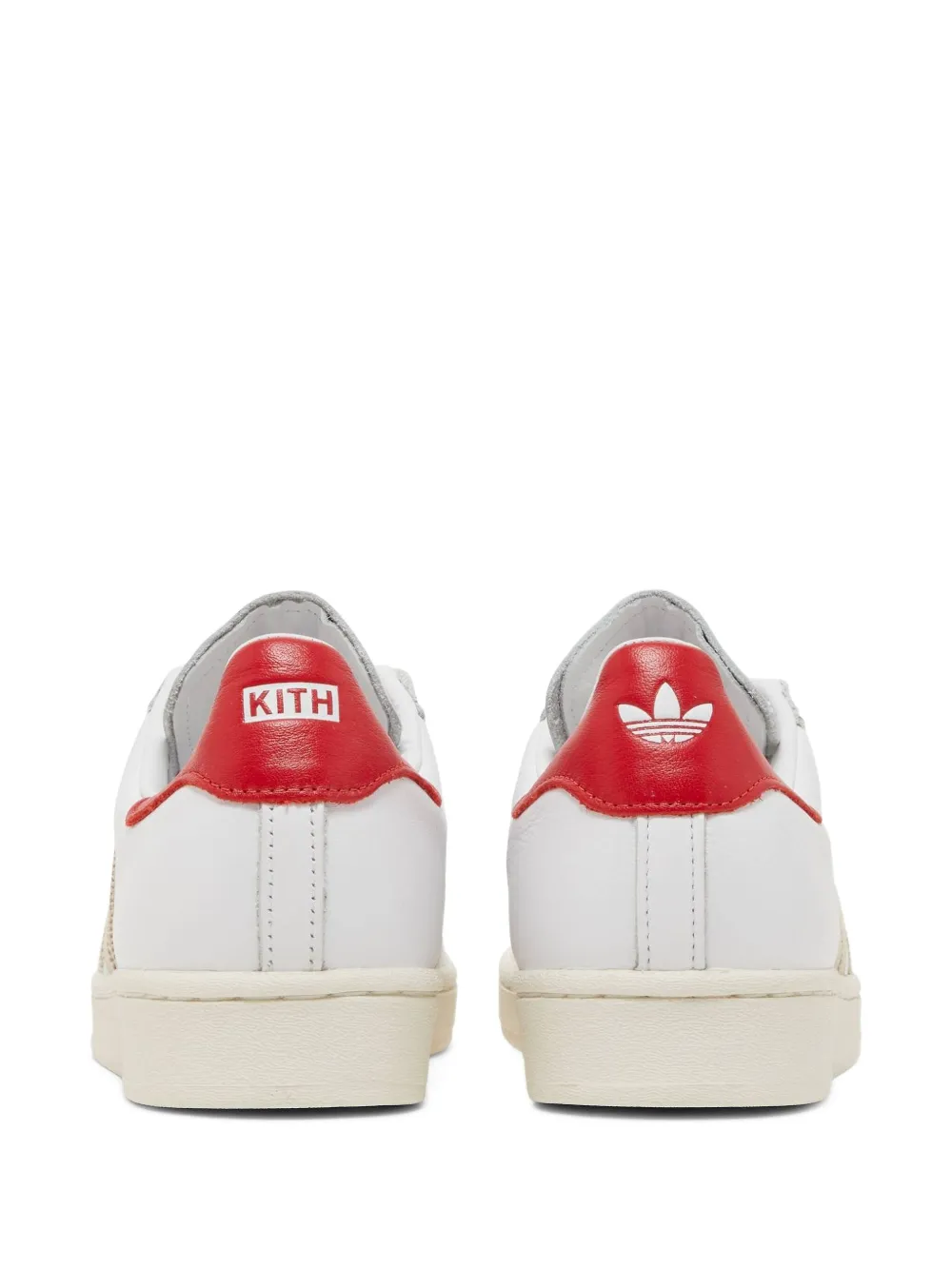 adidas Superstar leather-panelled sneakers White Red