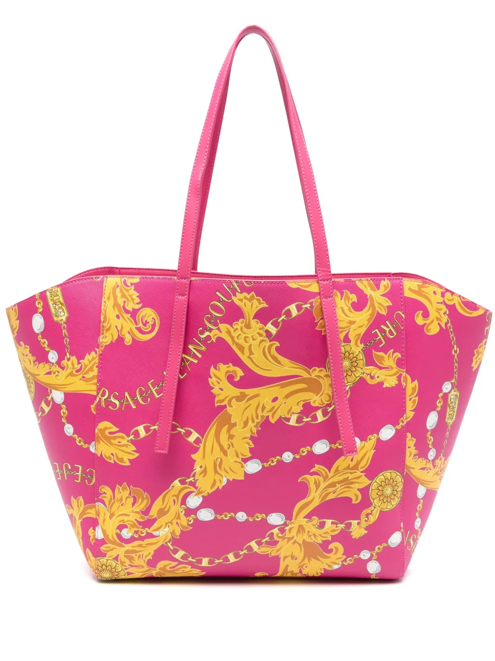 Versace Jeans Couture Barocco-print tote bag Roze