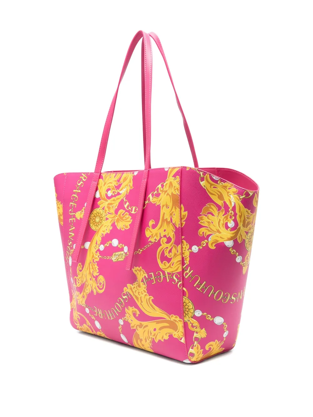 Versace Jeans Couture Shopper met print Roze