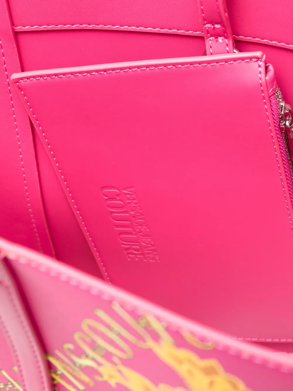Versace Jeans Couture Shopper met print Roze