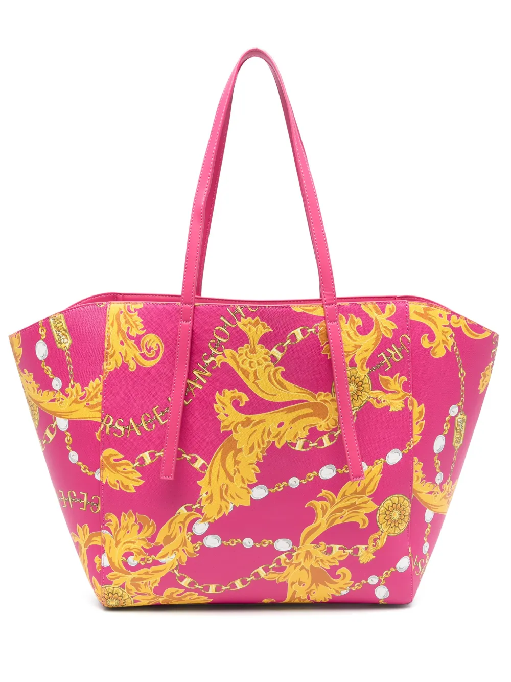 Versace Jeans Couture Barocco-print tote bag Roze