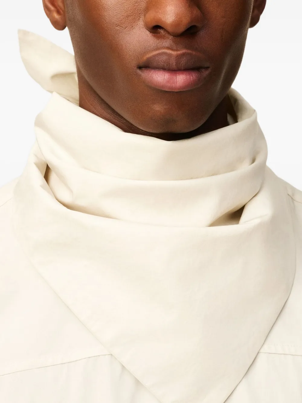AMI Paris Bandana midi-jurk Beige