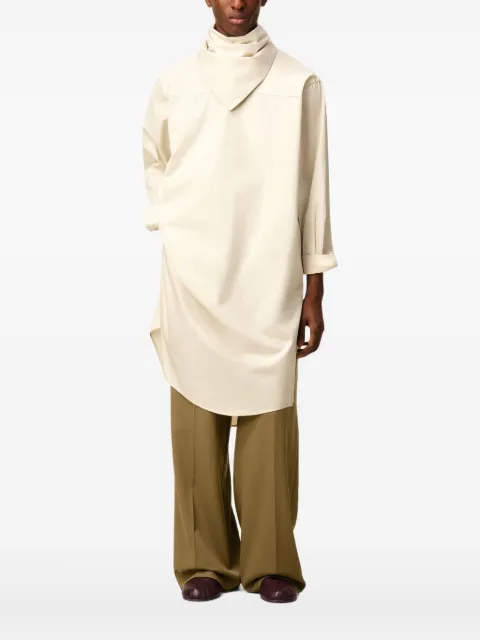 AMI Paris bandana-collar midi shirt