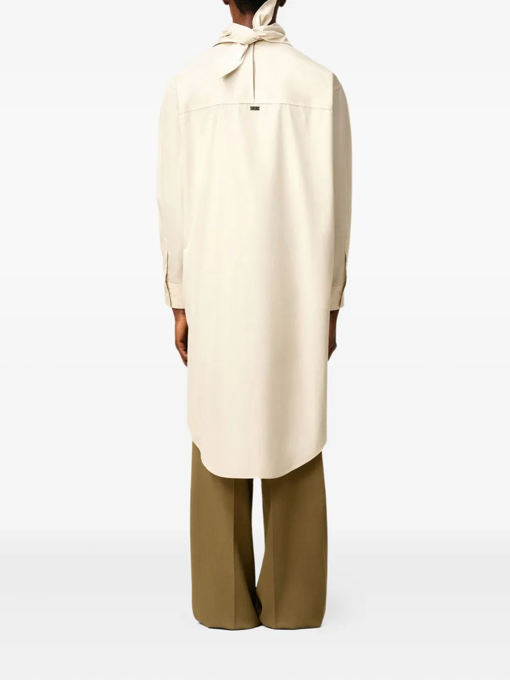 AMI Paris Bandana midi-jurk Beige