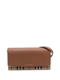 Burberry Pre-Owned 2000-2017 House Check Henley Canvas and Leather Wallet on Chain crossbody bag - Brown
