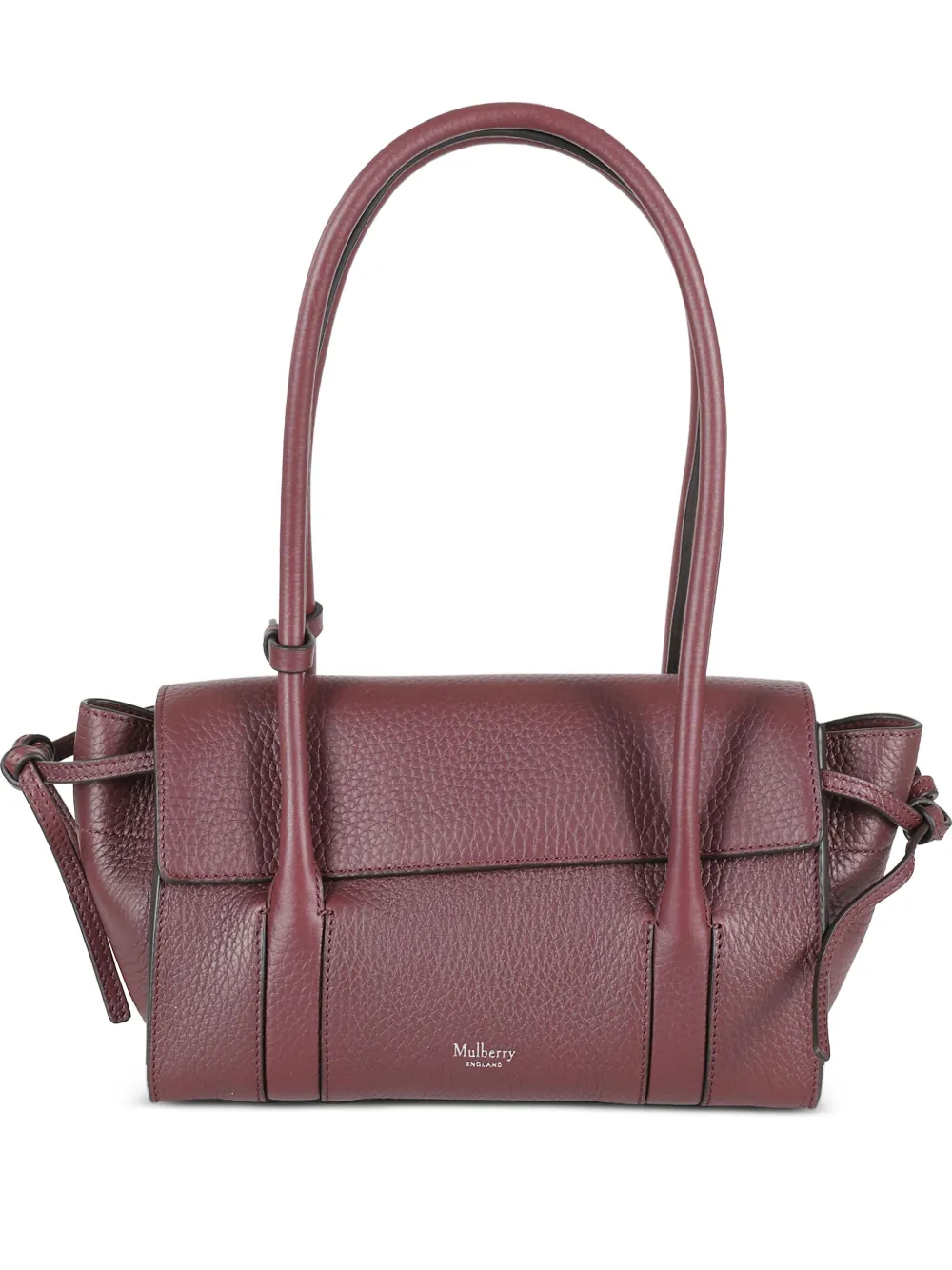 textured leather shoulder bag