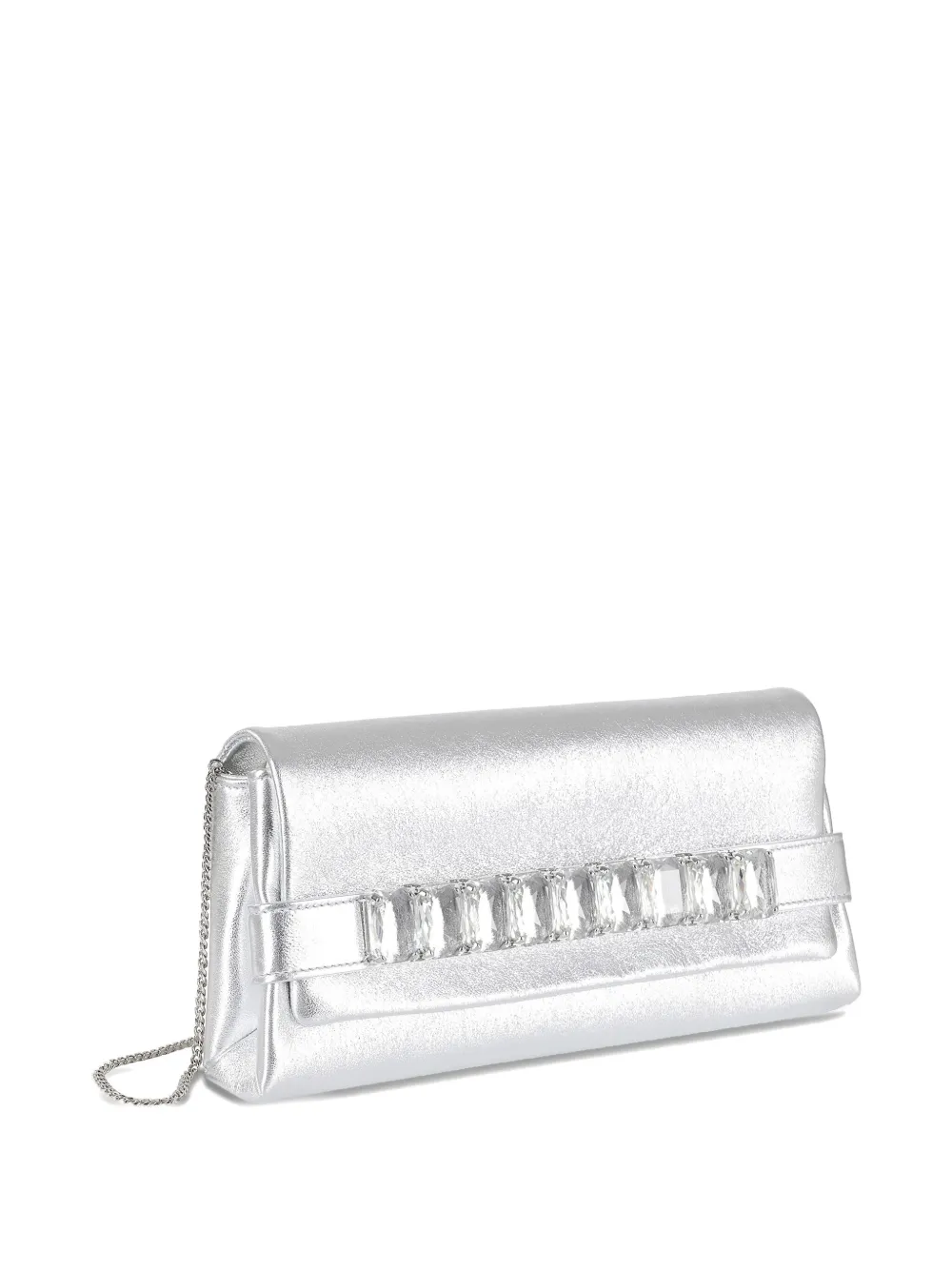 Jimmy Choo Kya clutch Zilver