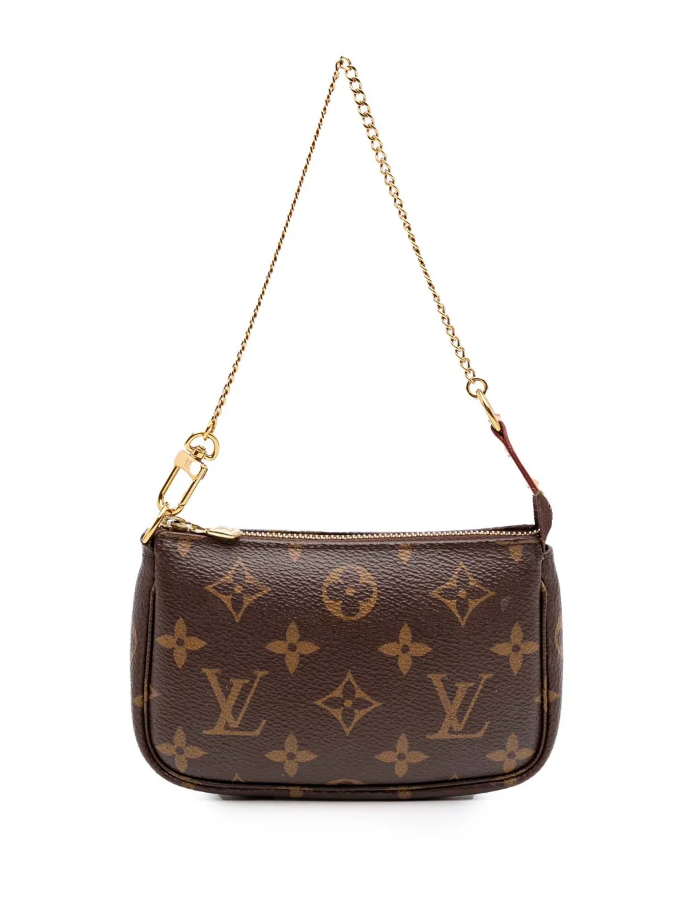 Louis Vuitton Pre-Owned 2020 Monogram Mini Pochette Accessoires handbag | Brown | Image 1