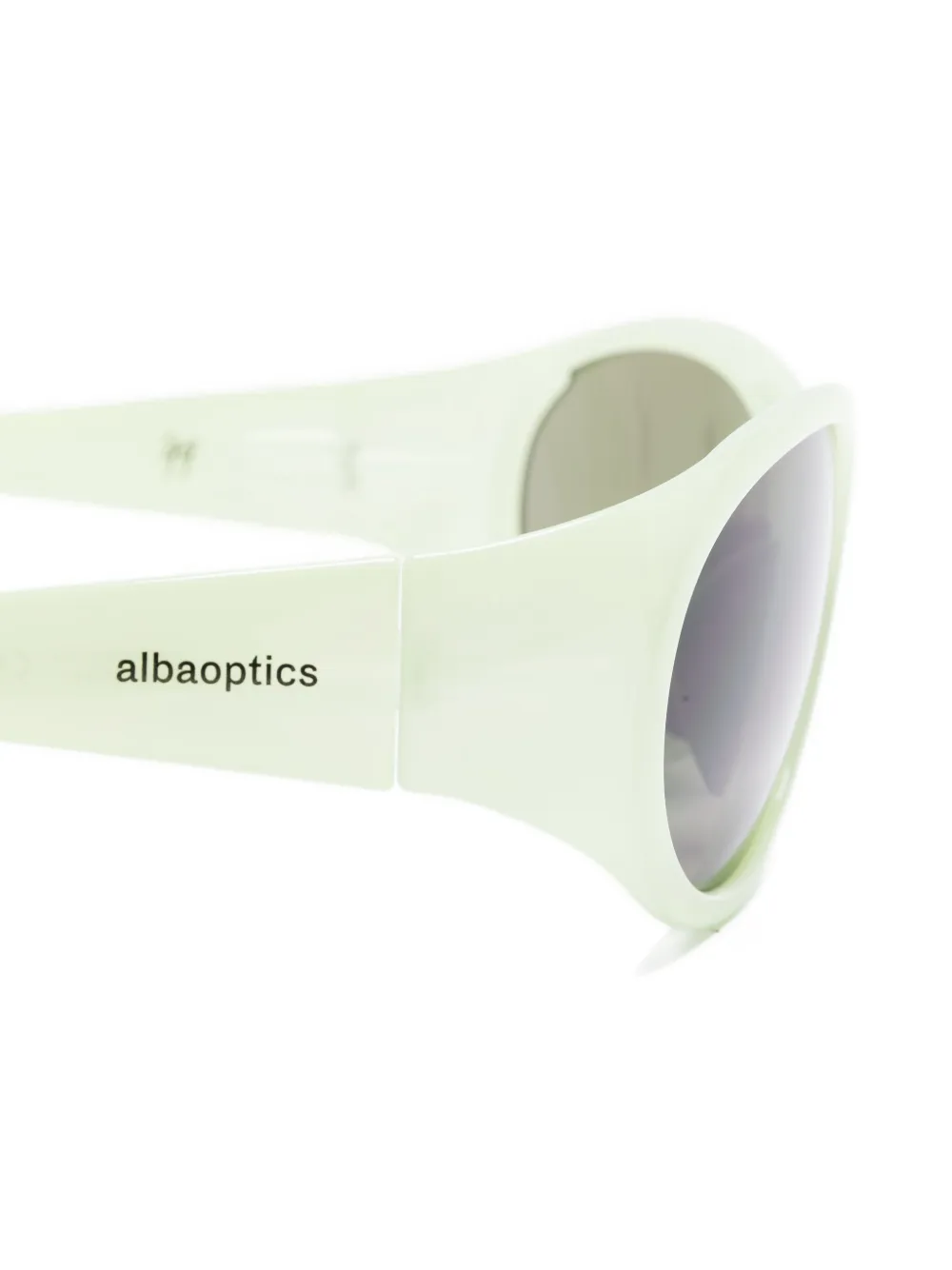 Alba Optics Anvma zonnebril met ovalen montuur Groen