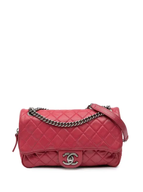CHANEL Pre-Owned 2012-2013 kleine Shiva Flap Umhängetasche aus changierendem Kalbsleder mit Steppung