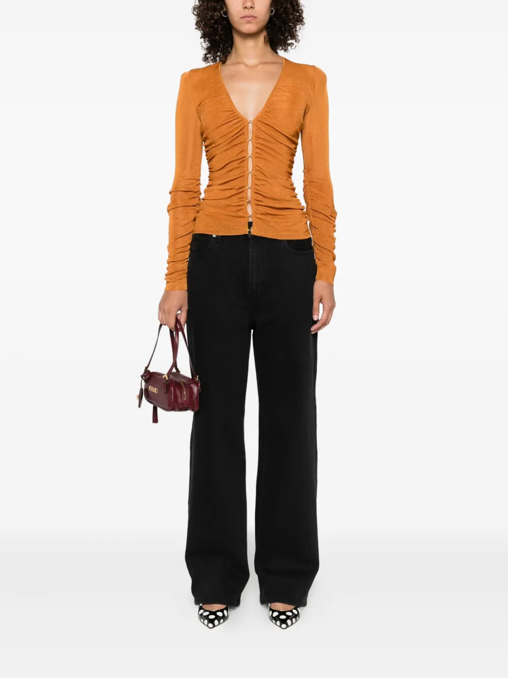Self-Portrait five-pocket jeans Zwart