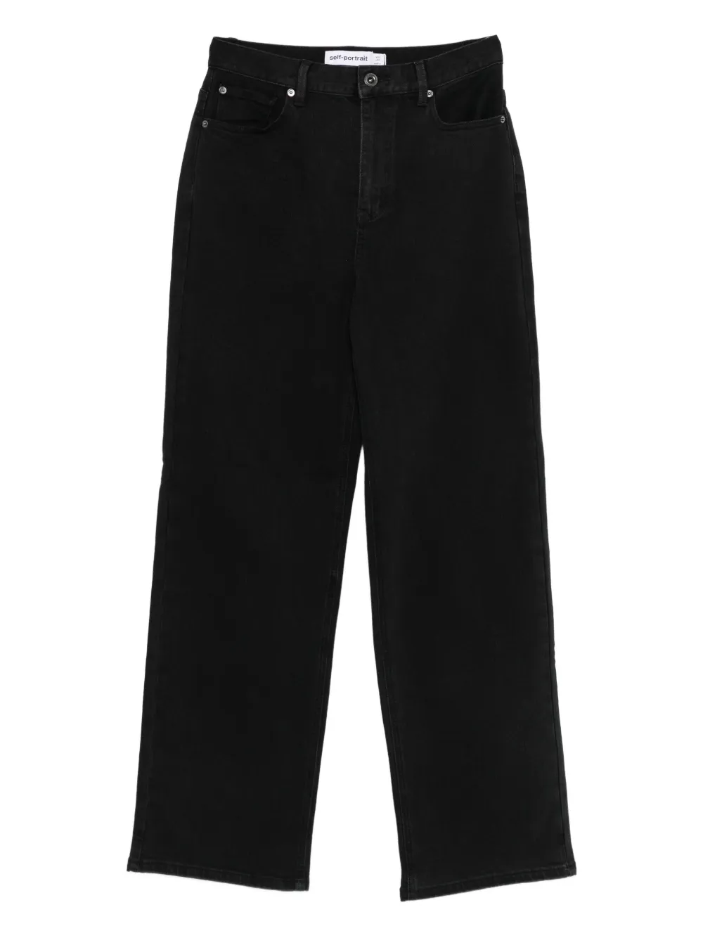 Self-Portrait five-pocket jeans Zwart