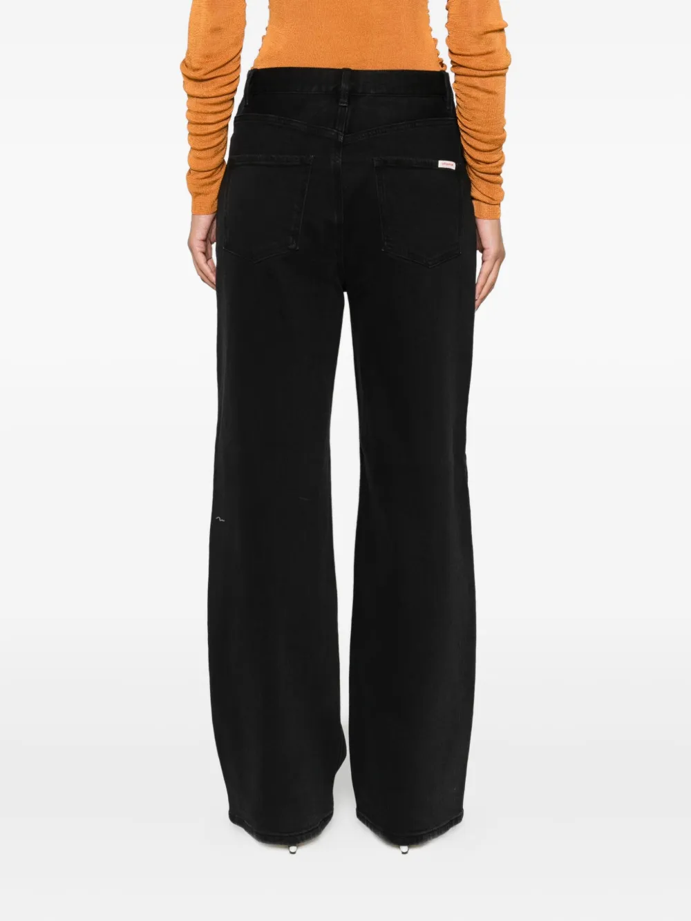 Self-Portrait five-pocket jeans Zwart