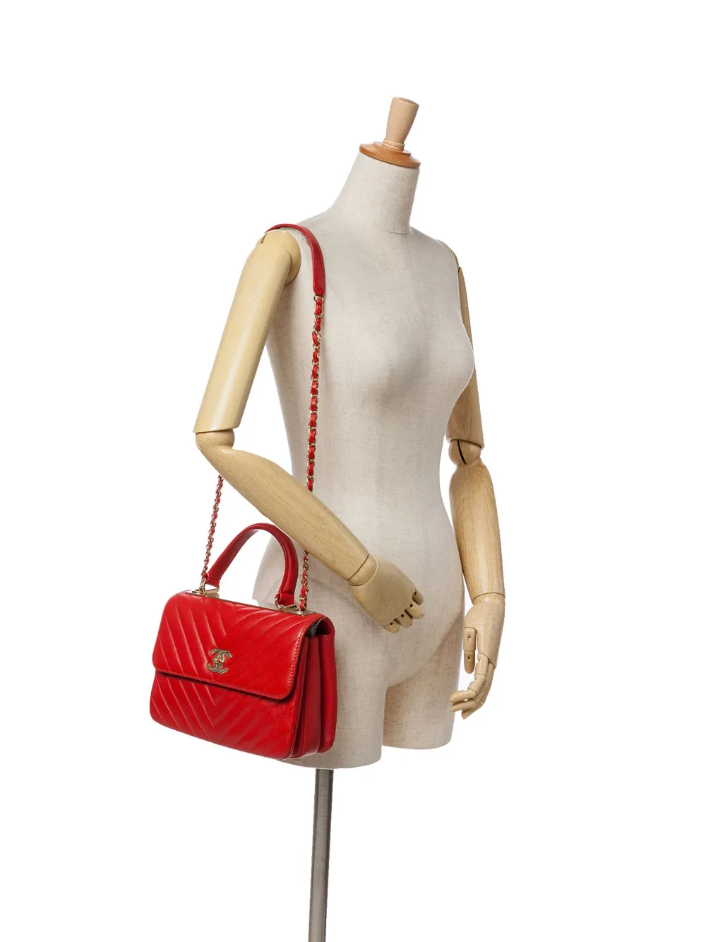 CHANEL Pre-Owned 2019 Small Chevron Lambskin Trendy CC Flap satchel | Pre-Owned | Image 2