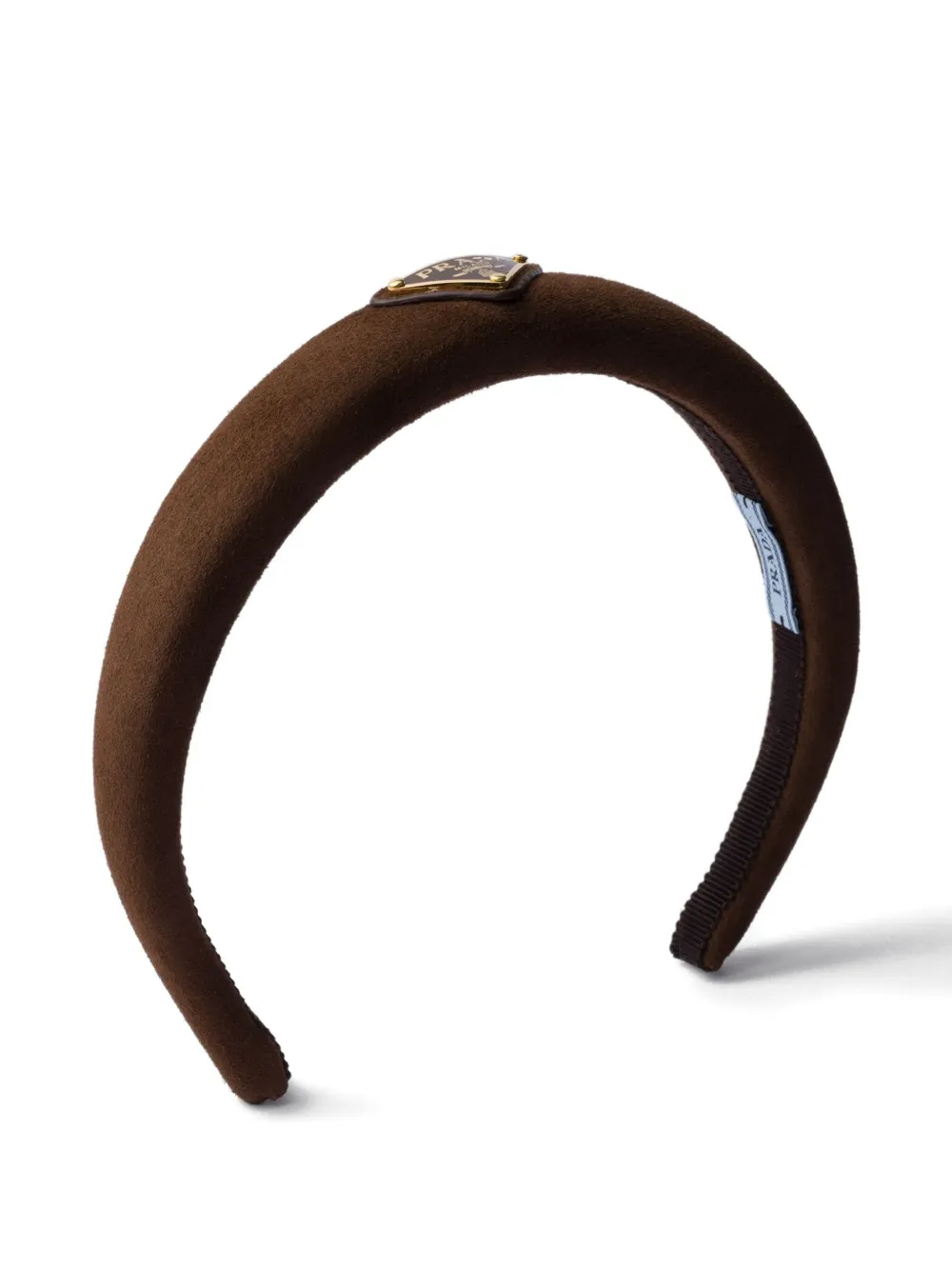 Prada Suède haarband Bruin