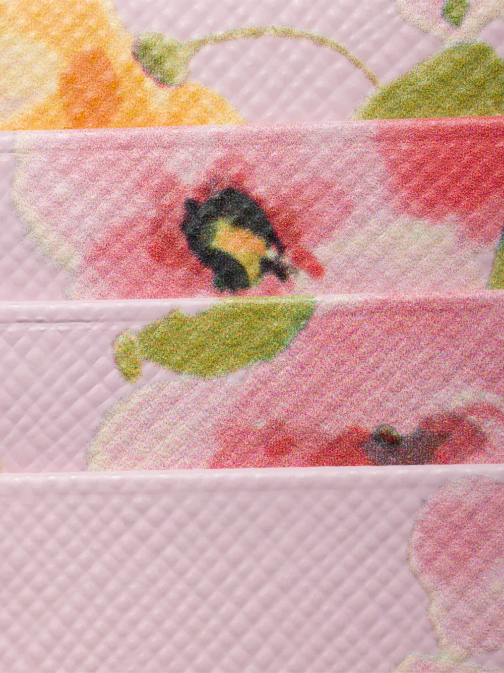 Prada Pasjeshouder met bloemenprint Roze