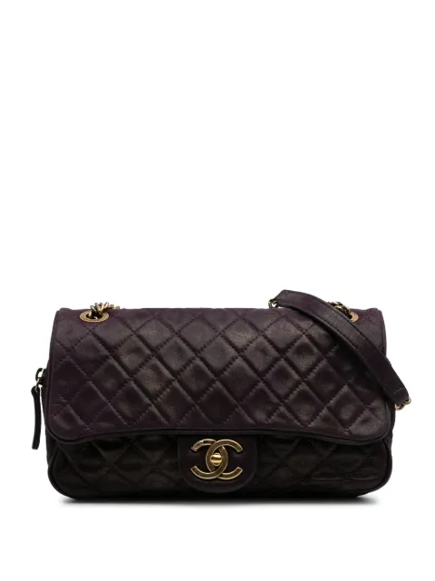 CHANEL Pre-Owned 2012-2013 Small Quilted Iridescent Calfskin Shiva Flap crossbody bag