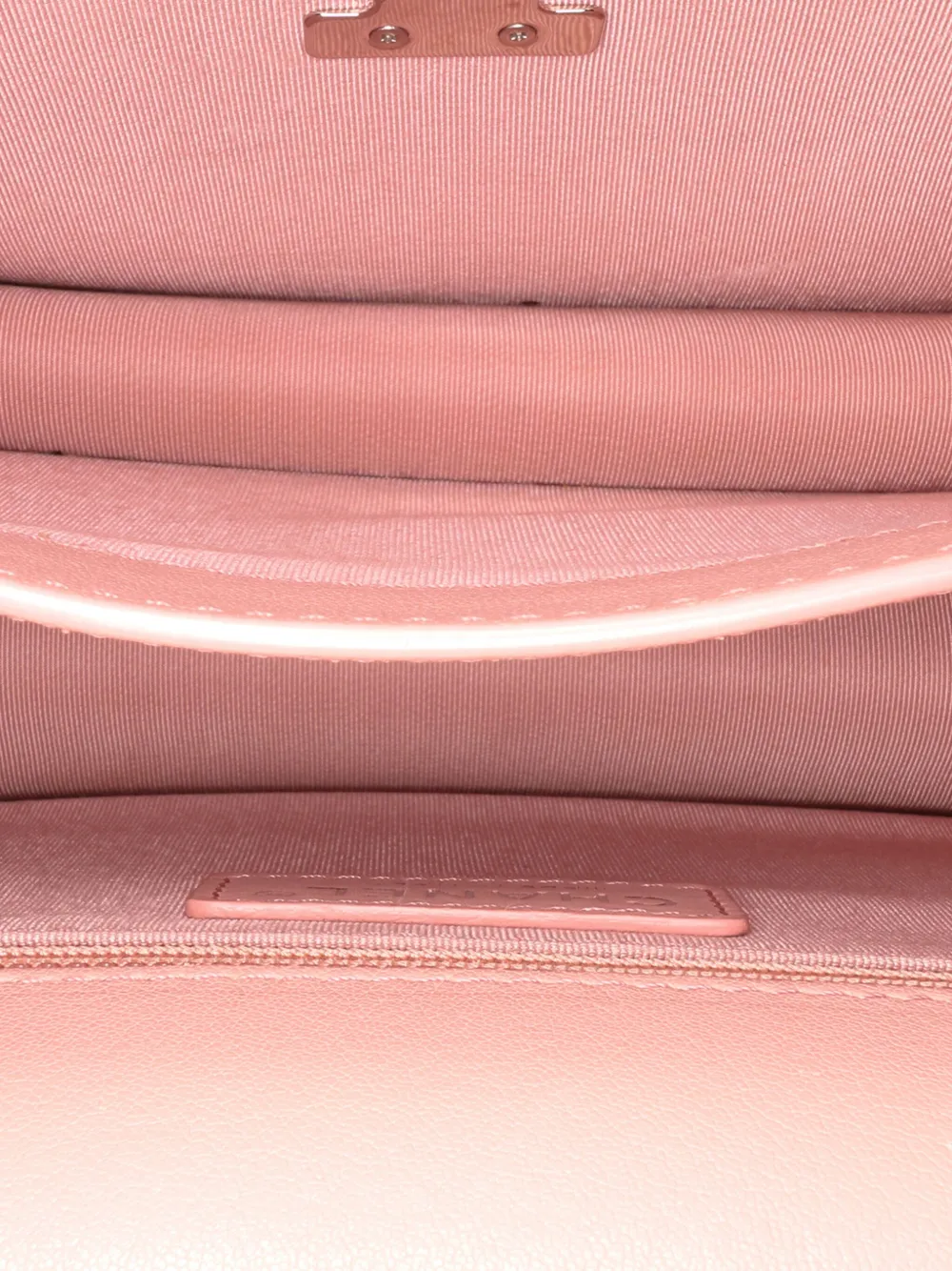 Pre-owned Chanel 2018 Large Quilted Goatskin Cc Box Flap Shoulder Bag In Pink