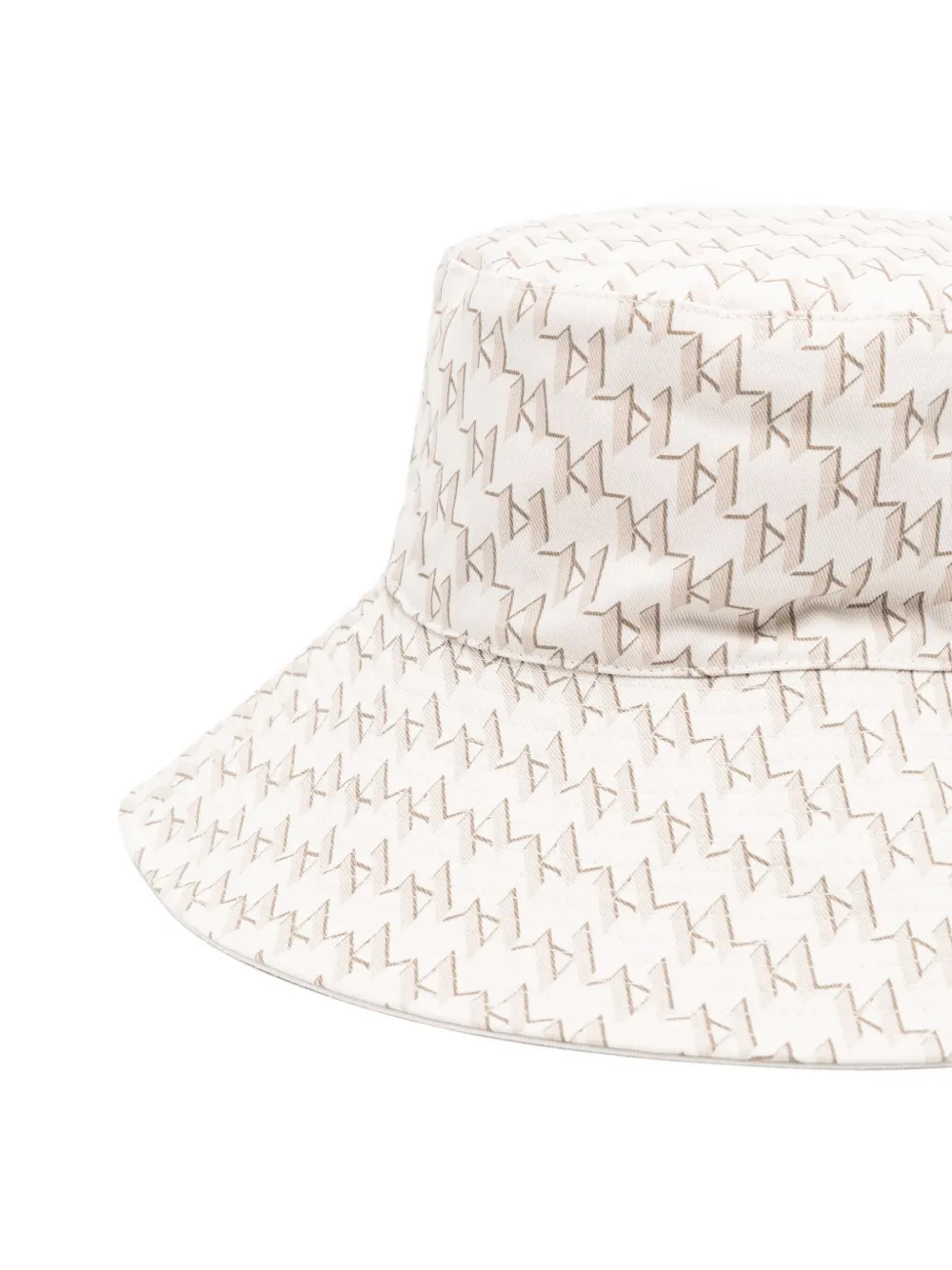 Karl Lagerfeld Vissershoed met logoprint Beige