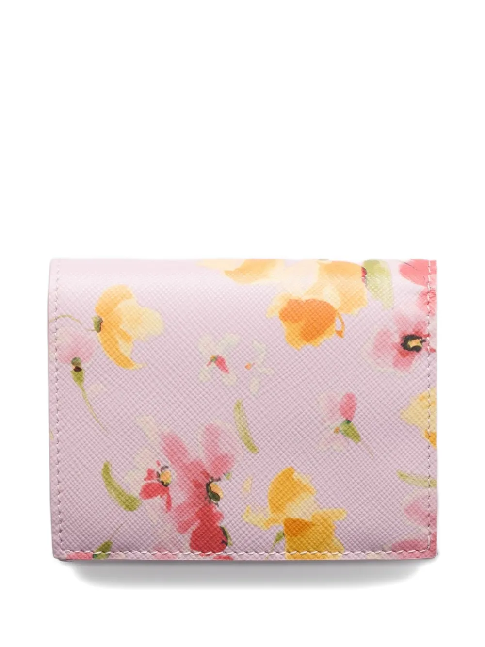 Prada Portemonnee met bloemenprint Roze