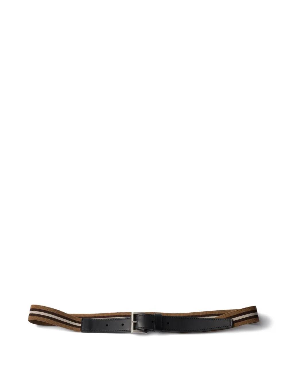 Prada Gestreepte riem Bruin