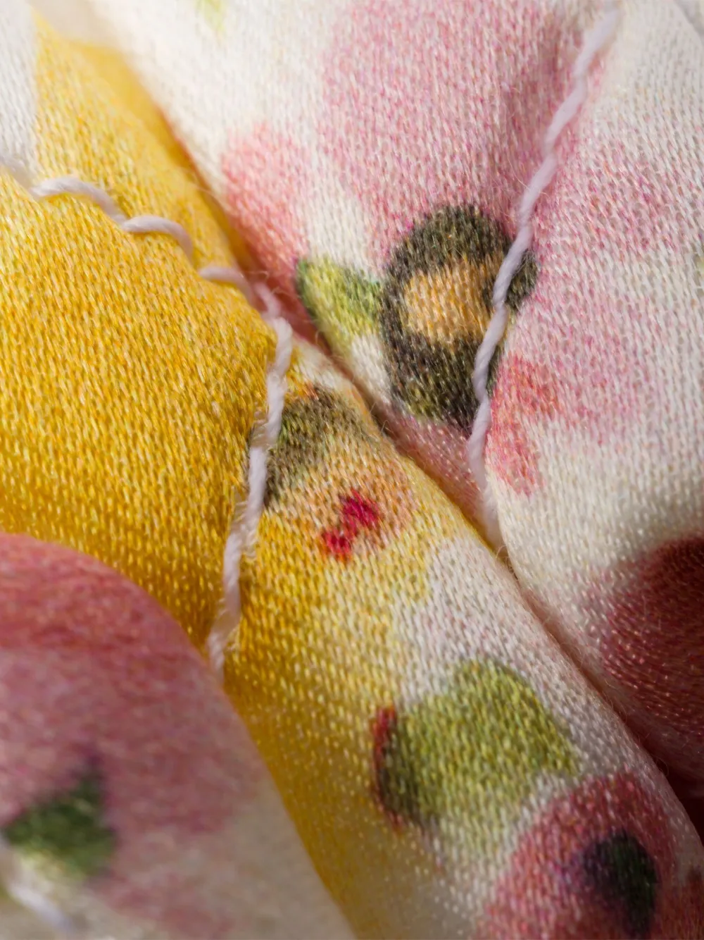 Prada Scrunchie met bloemenprint Wit