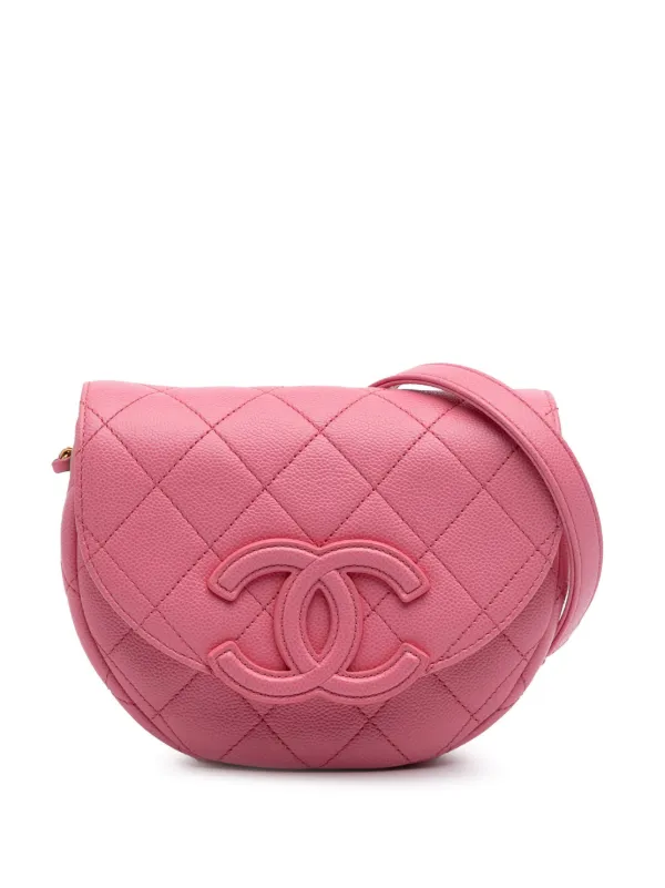 CHANEL Pre-Owned 2021-2025 ミニ ココマーク マトラッセ キャビア 