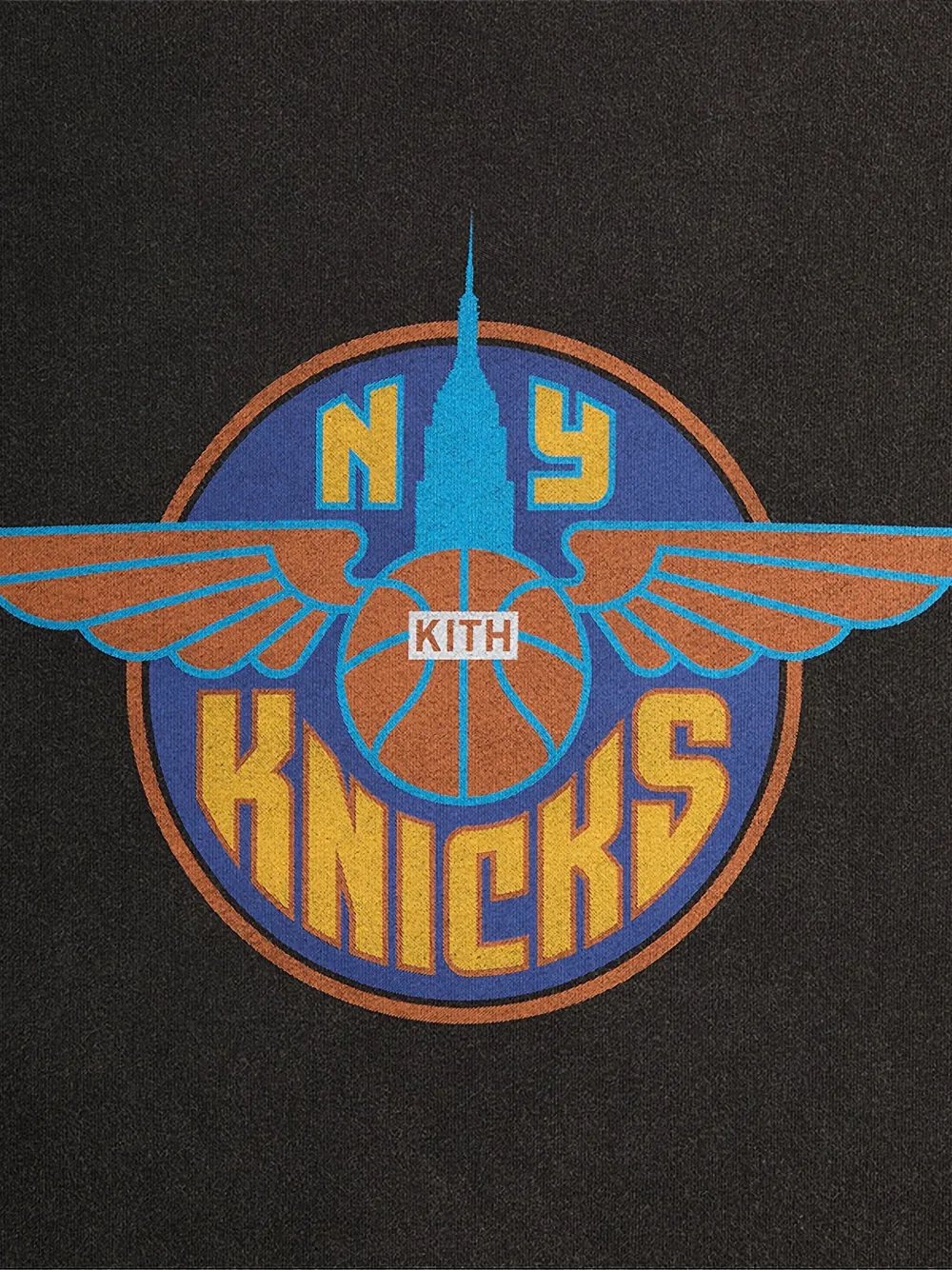 KITH x New York Knicks Wingman Vintage T-shirt - Zwart