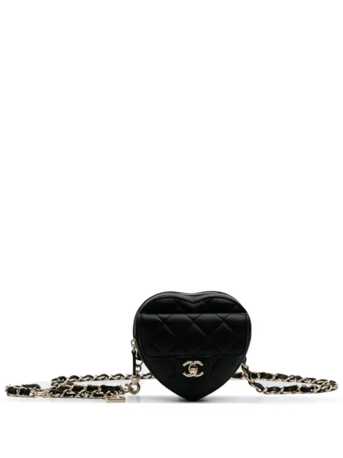 CHANEL Pre-Owned 2021 Mini Lambskin CC in Love Heart belt bag