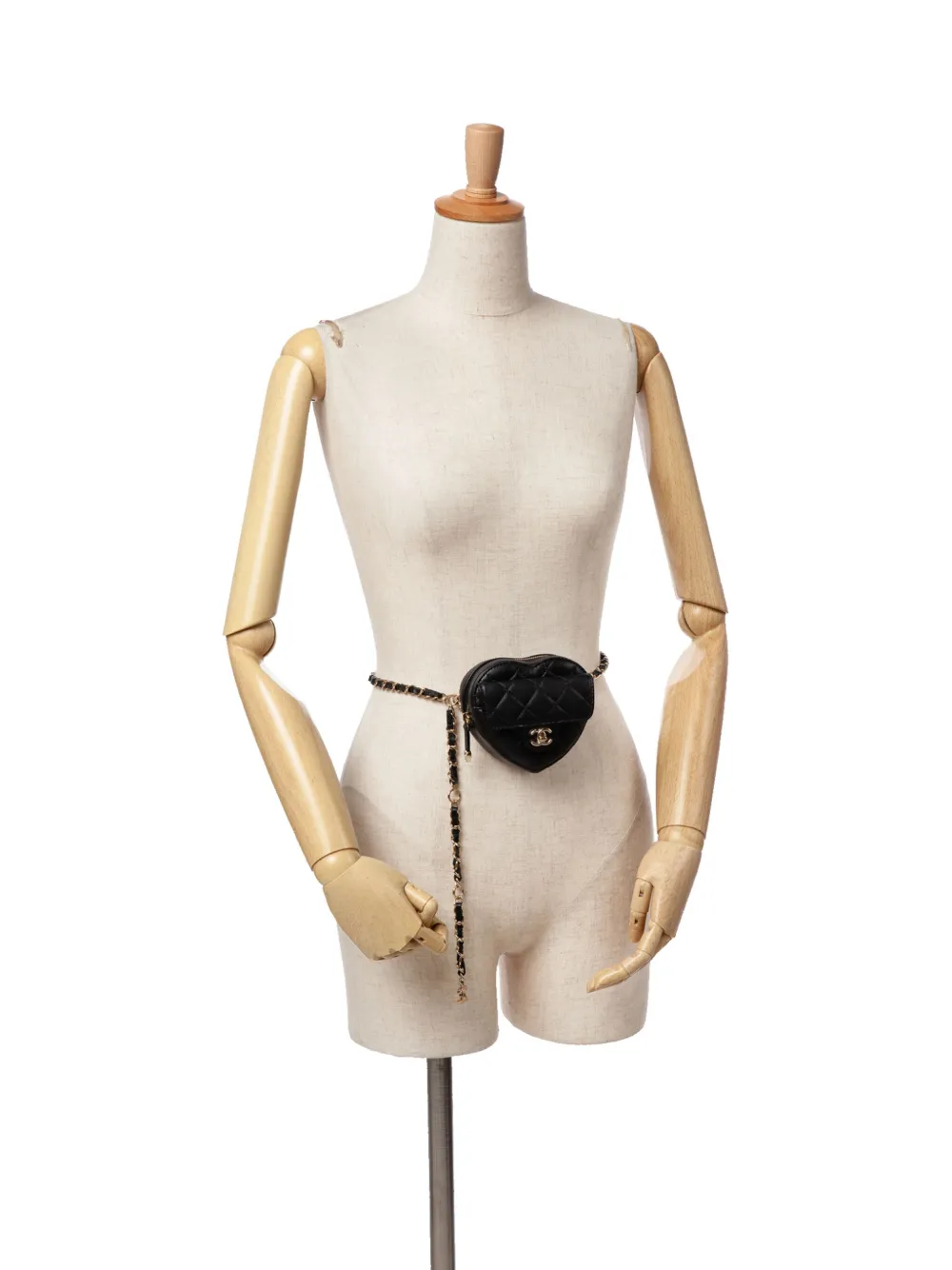 Pre-owned Chanel 2021 Mini Lambskin Cc In Love Heart Belt Bag