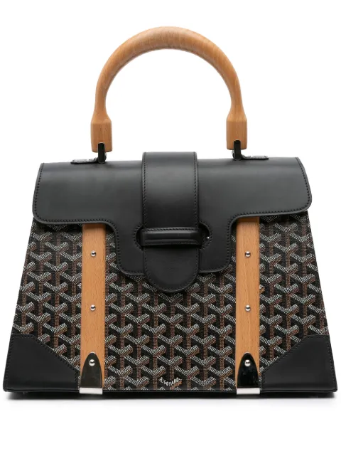 Goyard Pre-Owned 2013 Goyardine Saigon Structured MM satchel
