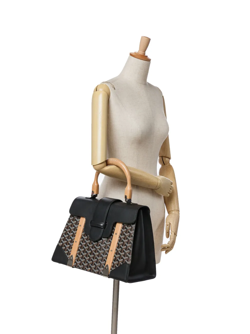 Goyard Pre-Owned 2013 Goyardine Saigon Structured MM satchel | Pre-Owned | Image 2