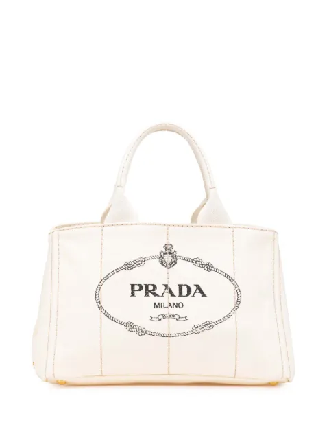 Prada Pre-Owned 2013-2024 Canvas Canapa Logo satchel