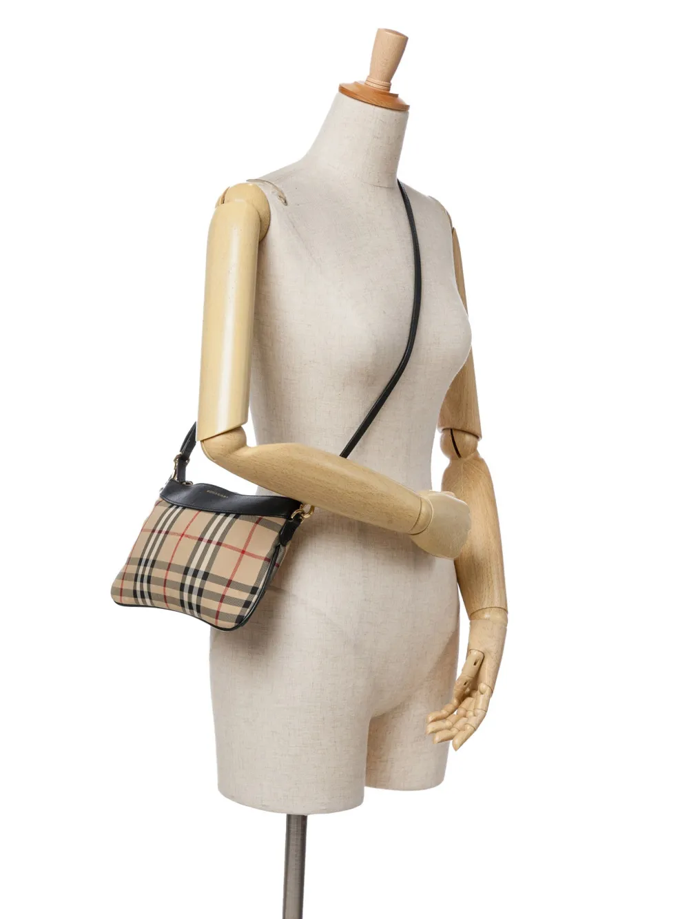 Burberry Pre-Owned 2000-2017 Haymarket Check Canvas Peyton crossbody bag | Pre-Owned | Image 2