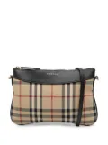 Burberry Pre-Owned 2000-2017 Haymarket Check Canvas Peyton crossbody bag - Brown