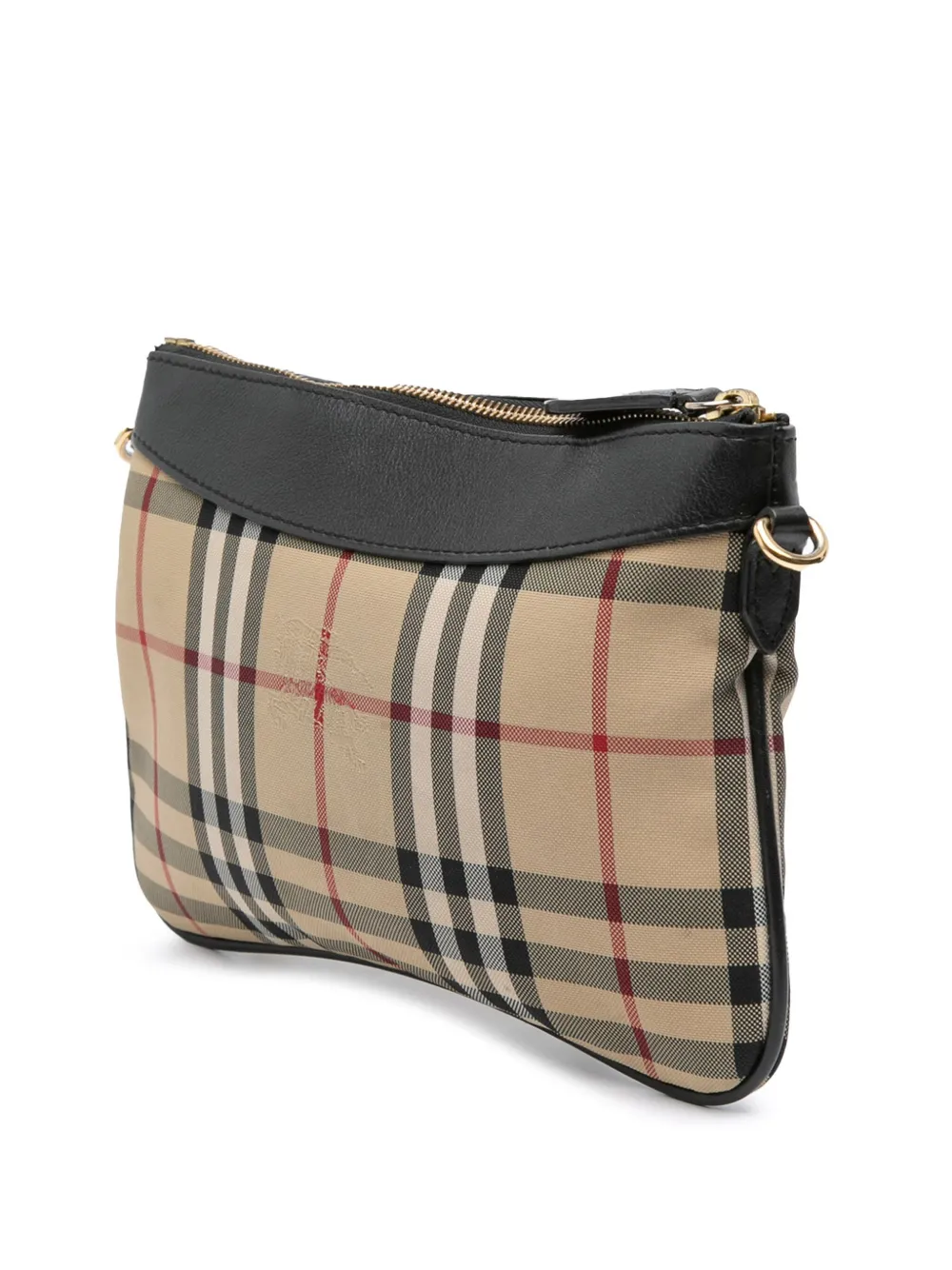 Pre-owned Burberry 2000-2017 Haymarket Check Canvas Peyton Crossbody Bag
