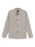 Zegna button-up textured jacket - Neutrals