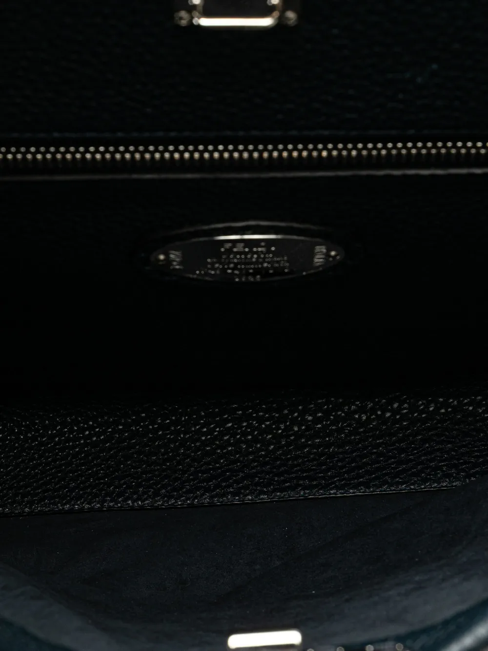 Pre-owned Fendi 2000-2010 Large Leather Peekaboo Iconic Essential Faces Satchel In Blue