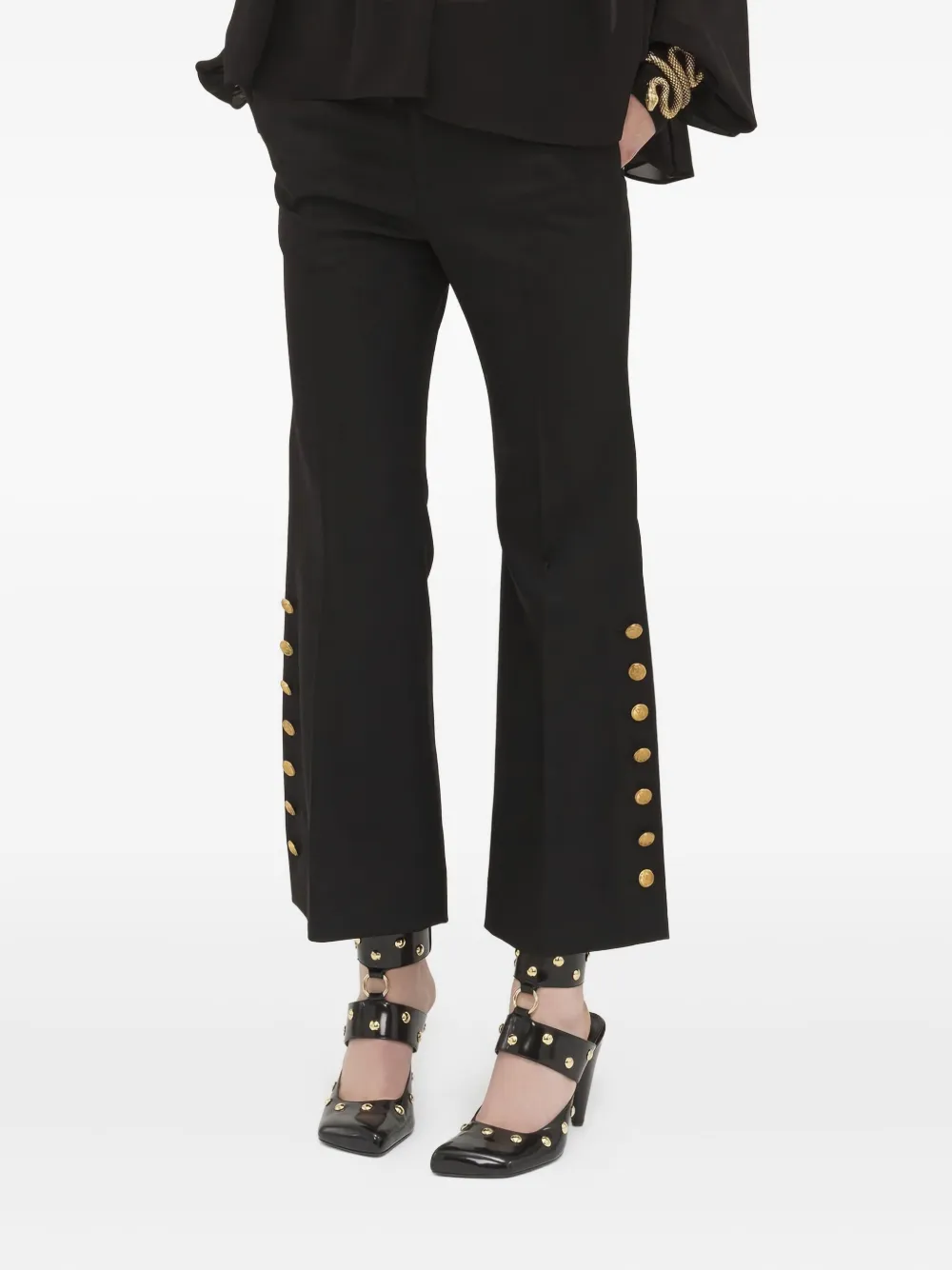 Chloé Broek met knoopdetail - Zwart