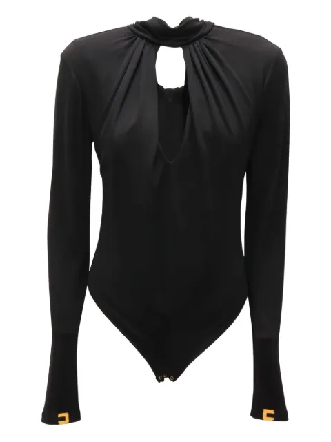 Elisabetta Franchi keyhole-neckline long-sleeve bodysuit