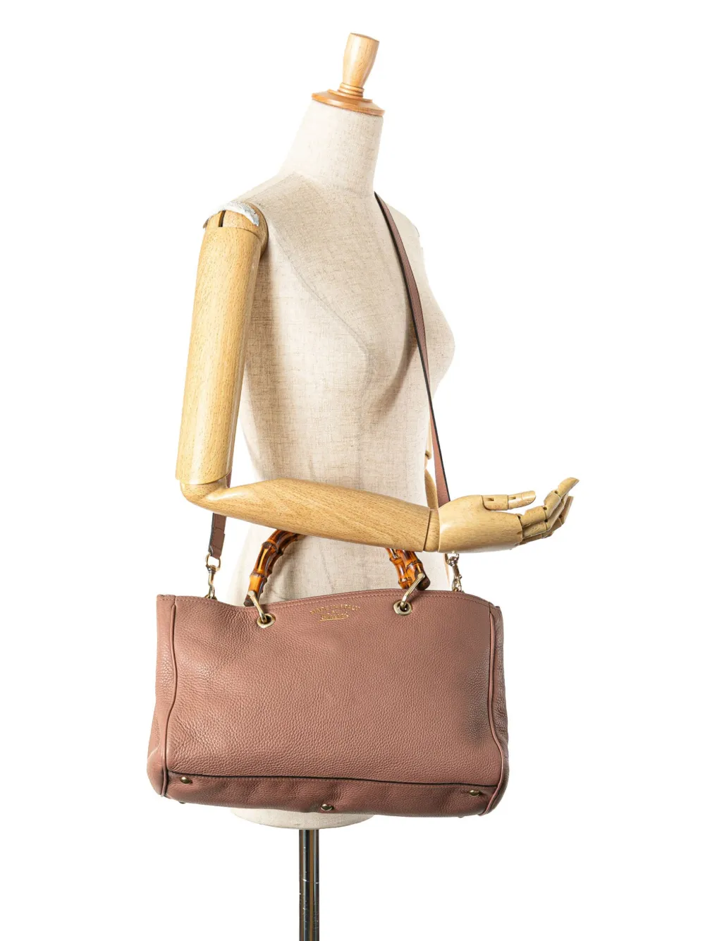 Gucci Pre-Owned 2000-2015 Medium Calfskin Bamboo Shopper satchel | Pre-Owned | Image 2