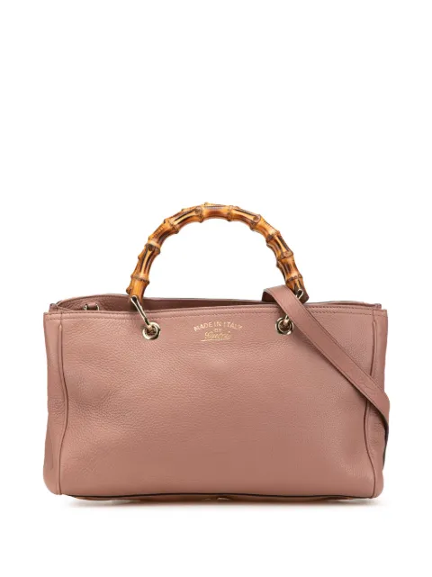 Gucci Pre-Owned 2000-2015 Medium Calfskin Bamboo Shopper satchel