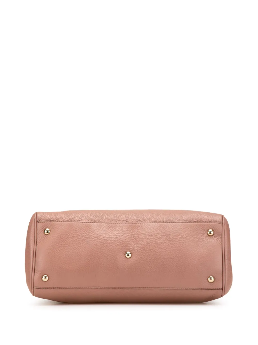 Pre-owned Gucci 2000-2015 Medium Calfskin Bamboo Shopper Satchel In Pink