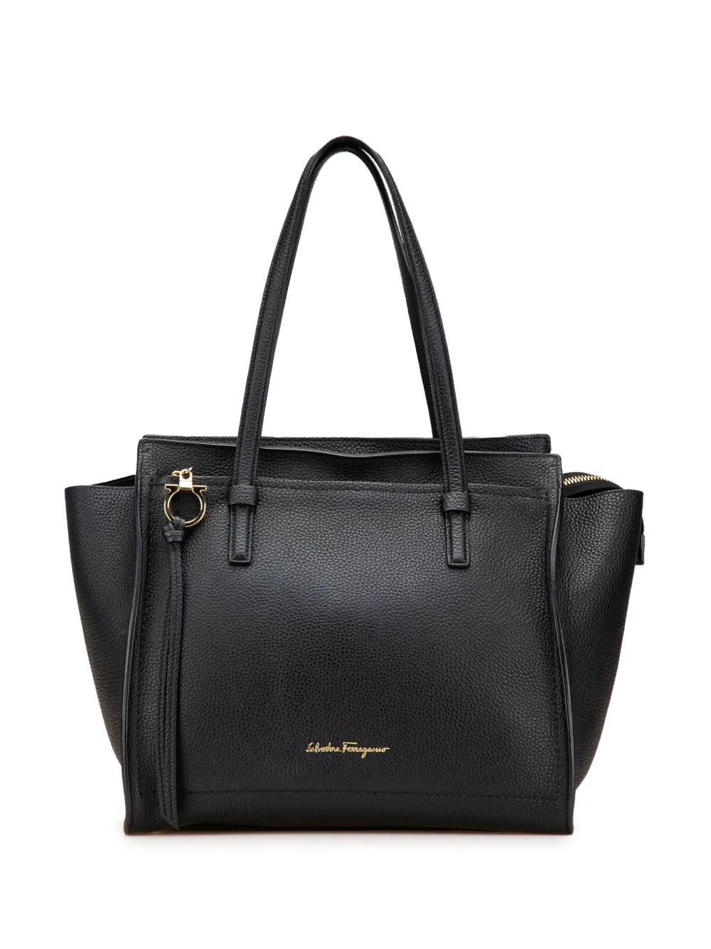 Ferragamo Pre-Owned sac à main Amy Double Handle (2010-2024) | noir | Image 1
