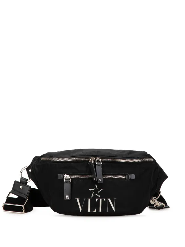お買い得！！★ Valentino ★ VLTN ナイロン ベルトバッグ Valentino Garavani Pre-Owned 2018-2024 VLTN ナイロン ベルト
