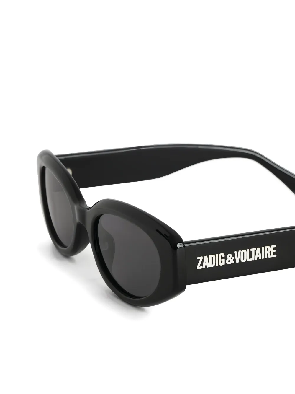 Zadig&Voltaire Zonnebril met ovalen montuur Zwart