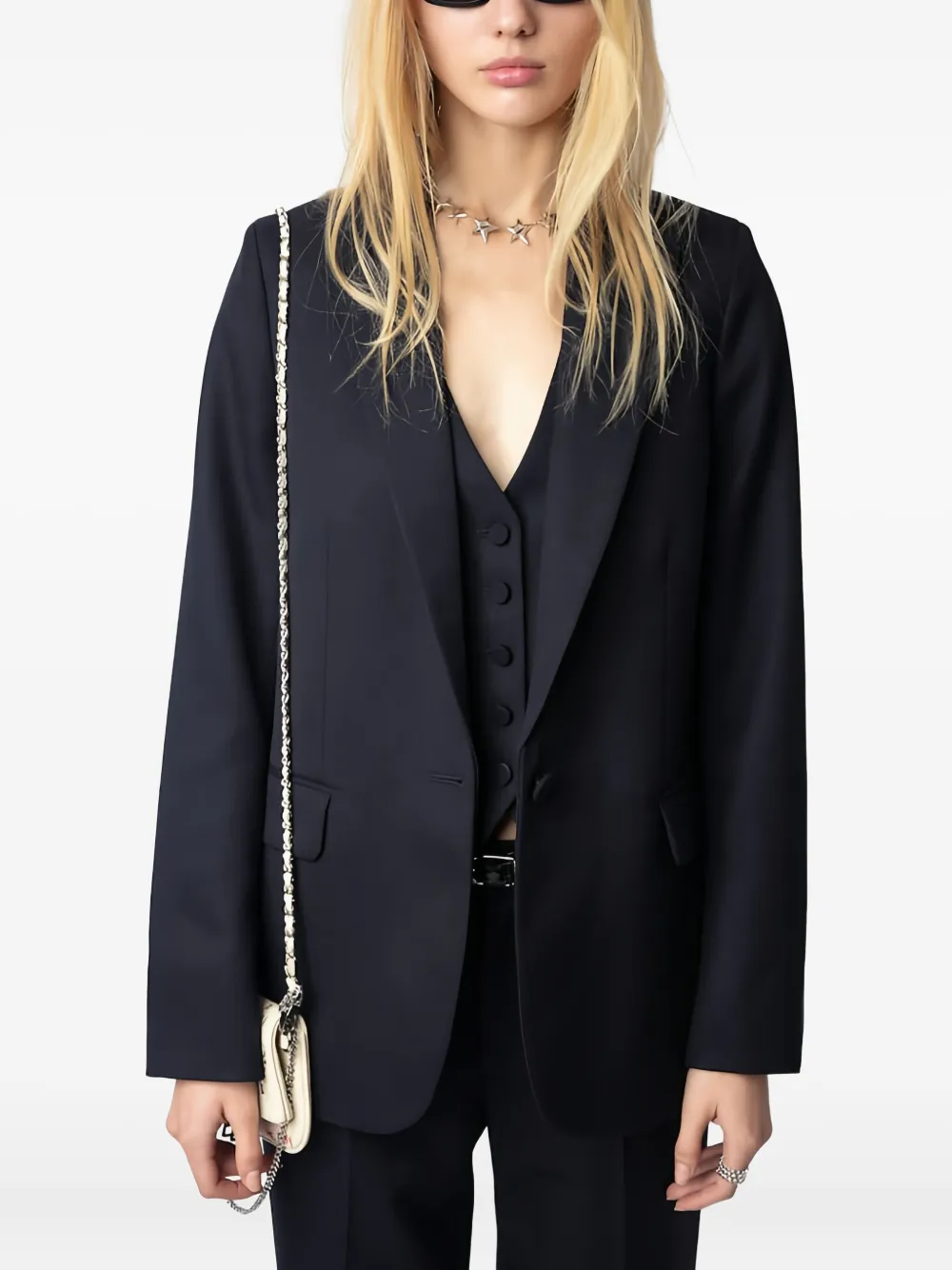 Zadig&Voltaire Blazer met enkele knoop Blauw